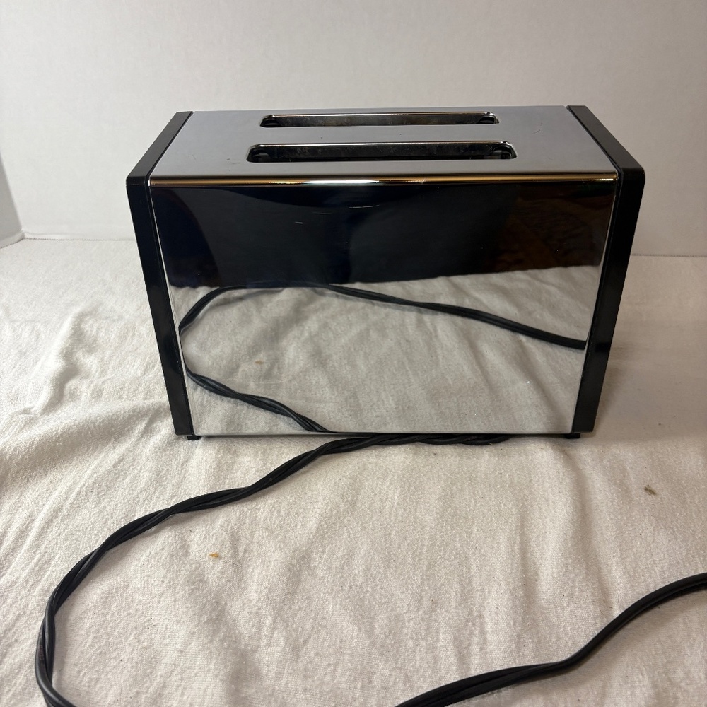Vintage General Electric Toaster GE A8T17 Chrome MCM Works USA